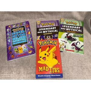 Pokemon Book Bundle  4 books  madlibs guidebook handbook